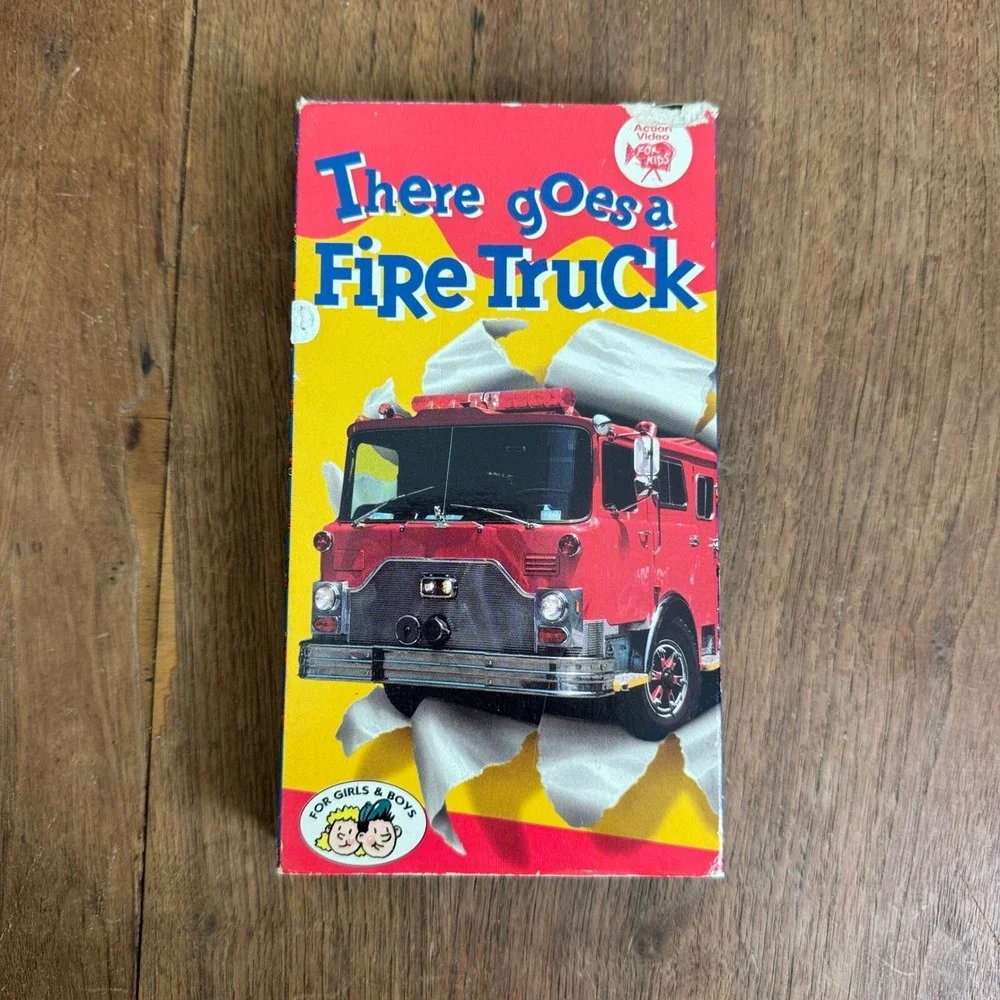 KidVision There Goes A Fire Truck VHS Tape Kids Action Video 1993